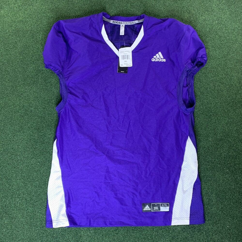Adidas Woven Football Jersey GG7392 A1 Stock J White Purple Men's Size 2XL